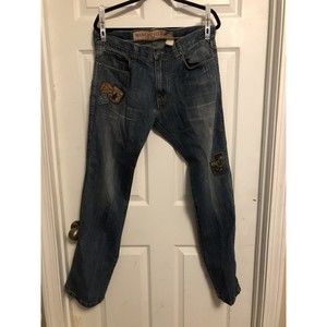 Winchester Men's American Legend Embroidered Straight Leg Blue Jean Size 36 L